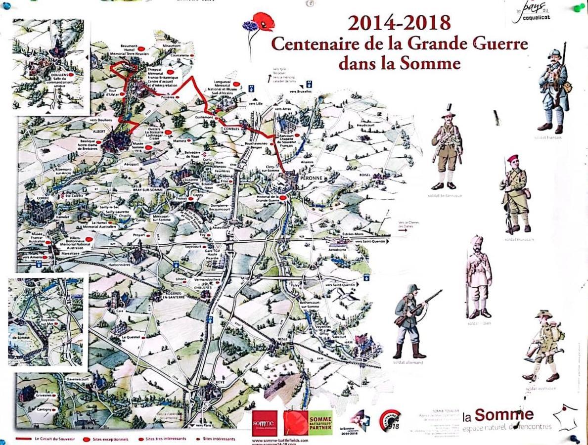 Le Gite Les Grives Villers-Carbonnel ภายนอก รูปภาพ